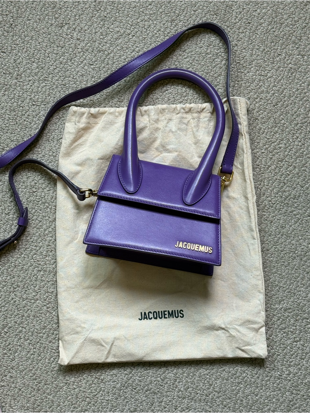 Jacquemus Purple Le Chiquito Mini Top-Handle Bag